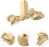(45x25x24mm) Ciieeo Gold Bow Cabinet Handle and Drawer Pulls, Brass Bow Shaped Dresser Knobs for Wardrobe, Cupboard