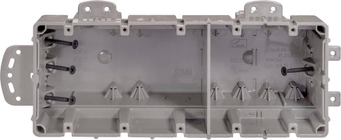 Southwire MSBMMT5G 5 Gang Multi Mount Device Box, Heavy Duty 42lb, Depth Adjustable, Gray