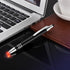 Glovion Lighted Tip Pen with Stylus 3-in-1, LED Penlight Ballpoint Pen with Light for Writing in the Dark - 3 Pack