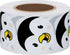 Hybsk Cute Penguin Happy Face Stickers, 1.5" Round, Total 500 Labels Per Roll, Animal Stickers