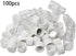 Othmro 100Pcs 5ml Plastic Bottles, Wide Mouth Laboratory Reagent Polyethylene Bottle for Food Store, Transparent Liquid