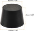 MECCANIXITY Rubber Tapered Plug 27mm to 34mm Solid Test Tubes Bungs Stopper Black for Lab Home 5 Pieces