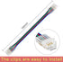 4 Pin RGB Led Connectors for 10mm Wide Strip Lights, 6 Pcs Unwired Gapless Solderless Quick Connectors