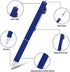 SMTTW 4-in-1 Multicolor Pen, Mechanical Pencil & Black Red Blue Metal Pen with Portable Case & Gift Box