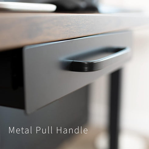 VIVO 13 inch Under Desk Mounted Sliding Pull-out Drawer, Black Storage Organizer for Office Desk, Pull Handle