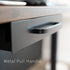 VIVO 13 inch Under Desk Mounted Sliding Pull-out Drawer, Black Storage Organizer for Office Desk, Pull Handle