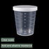 YOKIVE 2 Pcs Plastic Beaker, Liquid Measuring Cup with Lid for Laboratory Use, Great for Lab, Kitchen, Daily Use (Clear