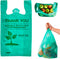 Lakesstory Biodegradable Green T-Shirt Bags | Compostable Grocery Bags | Eco-Friendly Plastic Bags