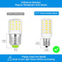 Kei D28a Kel 2811 E17 LED Freezer Light Bulb Replacement, Intermediate Base Light Bulbs for Refrigerator, 800LM