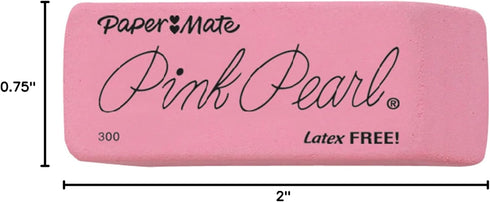Paper Mate Pink Pearl Erasers, Small, 36 Count