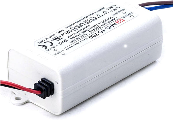 DineDeck APC-16-700 16.8W 9-24V 700mA Constant Current LED Power Supply - Universal AC