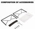 Modern Mail Holder for Home Office - Metal Letter Organizer Sorter for Desk, Envelope Storage Rack with Marble Base