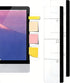 VEW STORE 2Pcs Monitor Memo Board Desk Computer Accessories Sticky Notes Holder Cute Office