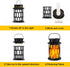 2 Packs Solar Lights for Outside, Upgraded Solar Lanterns Flickering Flame Outdoor Waterproof Hanging Lanterns