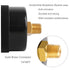 Pool Pressure Gauge, 1/4"NPT Back Mount Swimming Pool Filter Pressure Gauge, Range from 0 to 60psi/kpa