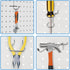 258PCS Pegboard Hooks Organizer Kit, Pegboard Accessories Set for Tools, 1/8 and 1/4 inch Pegboard Hooks Assortment,