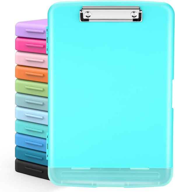 Sooez Clipboards with Storage, Heavy Duty 8.5x11 Nursing Clipboard Folder with Pen Holder for Office