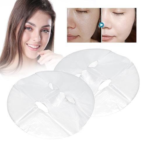 100pcs DIY Facial Mask Preservative Film Disposable Facial Paper Sheet Facial Mask Prevent Evaporation Retention Spa