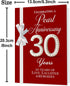 Beixian 30th 30th 30 Sweet Anniversary Card Gifts for Women Men, Wedding Anniversary, Year Anniversary Decorations,Our