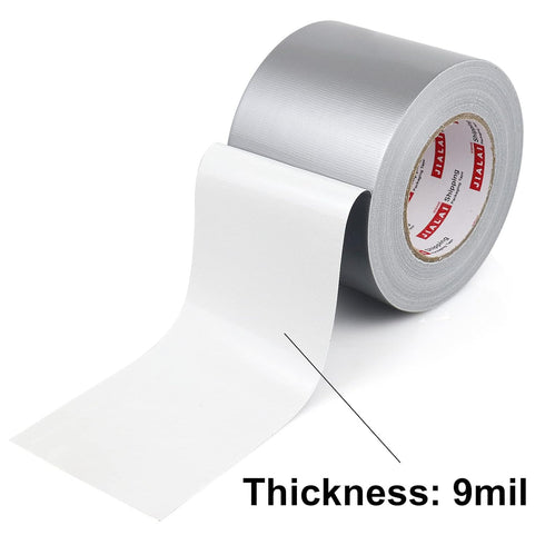 4 Inch Silver Duct Tape, Industrial Grade 4 inches x 55 Yards, Heavy-Duty Waterproof