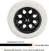 6 Inch, 4 Pack uxcell Shopping Cart Wheels Replacement Rubber Foaming Shopping Bag Trolley Wheel Repair for Folding
