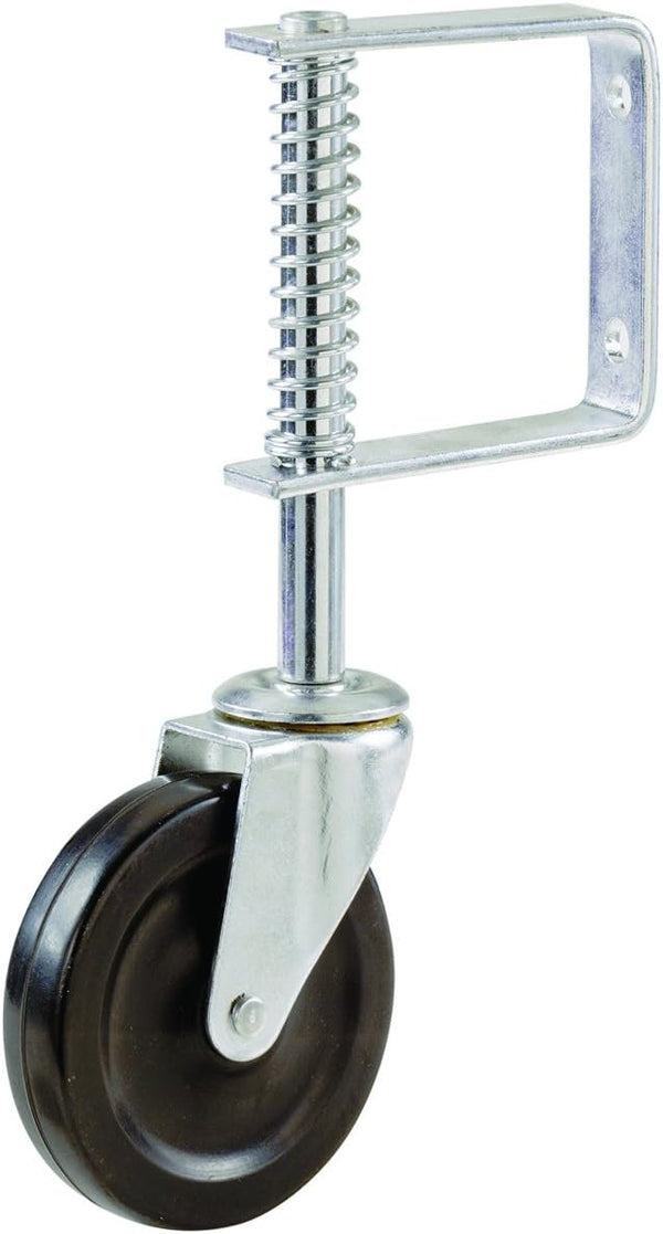 Shepherd Hardware Metal 9785 Spring Loaded Gate Caster, 4-Inch, Black