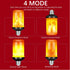 Y-STOP LED Fire Light Bulb with Flickering Flame Effect, 4 Modes for Halloween, Christmas Decorations