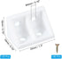 0.75x0.75x1.3, 20 Pack PATIKIL Plastic Corner Braces L-Shape Bracket Right Angle Board Holder Shelf Support with Screws