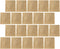 BESPORTBLE 100pcs Kraft Paper Bread Bags 21x25cm Greaseproof Sandwich Cookie Packaging Bags