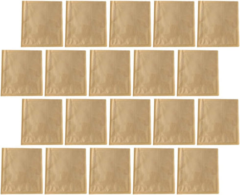 BAZEITFLOW 100pcs Kraft Paper Bread Bags with Window 21x25cm Oil-proof Sandwich Packaging for