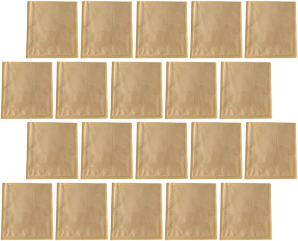 BAZEITFLOW 100pcs Kraft Paper Bread Bags with Window 21x25cm Oil-proof Sandwich Packaging for