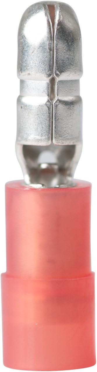 Ancor 210708 Marine Grade Electrical Nylon Insulated Double Crimp Funnel Entry Snap Plugs, 25-Pack