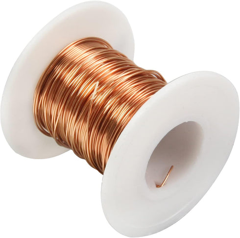 Fielect 0.55mm Inner Dia Magnet Wire Enameled Copper Wire Winding Coil 49.2Ft Length for Motors