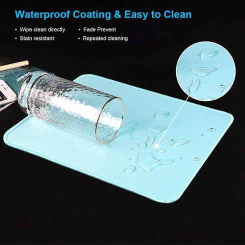 Mouse Pad with Durable Stitched Edge, Small Non-Slip Rubber Base for Laptop and Gaming