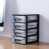Gatuida 3 Drawer Desktop Organizer, Clear Plastic Desk Storage Box, Makeup Organizer for Office Supplies