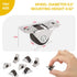 16Pcs 0.5 Inch Tiny Caster Wheels, Self Adhesive Mini Casters for Appliances, DIY Storage Box