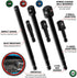 Performance Tool W9032 Socket Adapter Set, 2" and 6" Impact Grade Steel, 6 Pieces for Versatile Compatibility