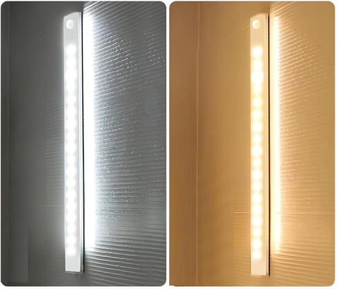 Generic Closet (7.87in,White-1pcs) Under Cabinet Lighting, Punch-Free Smart Sensor Rechargeable LED Lights, Motion