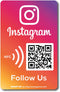 Reusable Followers Tap Sticker for Instagram, 1-Sticker QR & Tap NFC Sticker, Boost My Followers Sticker for iPhone &