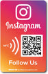 Reusable Followers Tap Sticker for Instagram, 1-Sticker QR & Tap NFC Sticker, Boost My Followers Sticker for iPhone &