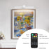 15.7 inch Dimmable White Battery Operated Picture Light with Remote,Wireless Gallery Lights White Rechargeable Display