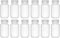 EISCO 12PK Reagent Bottles, 125ml Wide Mouth with Screw Cap, Polypropylene, Translucent
