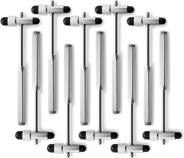 PrimaCare DH-3693-10 Neurological Reflex Testing Hammer, Dual-Plastic Head, 7.5", Pack of 10