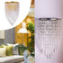 Gdrasuya10 Modern Crystal Wall Sconce Chrome Crystal Wall Lamp Crystal Wall Lighting Fixture for Living Room Besides