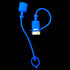 2sets 1/2 ISO A+ISO 5675 Hydraulic Coupler Male Dust Cap and Female Plug Cover,Hydraulic Quick Disconnects Port Plug Cover Fittings, Yellow + blue Cap with Retaining Ring Keeps Cap Connected to Hose by YeulYuuri