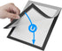 Document Sign Holder Pockets - Magnetic Back Plastic Poster Display Frame for Fridge/Whiteboard, 8.3 x 11.7 Inch,