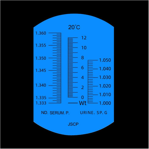 VGVGV Brix Refractometer, Handheld Clinical Medical Refractometer ATC Urine/Serum Protein Physiological Fluid
