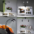 360Flexible Joyzan Music Stand Light, Clip on LED Book Lights Dual Arm Rechargeable Reading Lamp Eye Cared Gooseneck