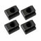 4pcs 3/8”-16 Threaded T-Slot Nuts, Black Oxide Finish Sliding Nuts T Track Accessories, Hammer Head Fastener for