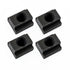 4pcs 3/8”-16 Threaded T-Slot Nuts, Black Oxide Finish Sliding Nuts T Track Accessories, Hammer Head Fastener for